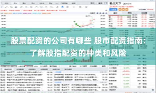 股票配资的公司有哪些 股市配资指南：了解股指配资的种类和风险
